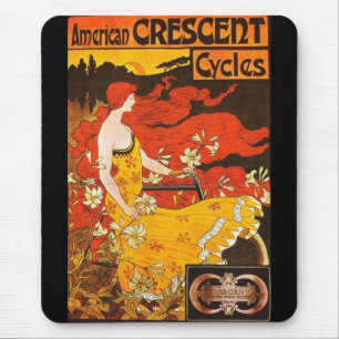 Mousepad Vintag American Crescent Cycles