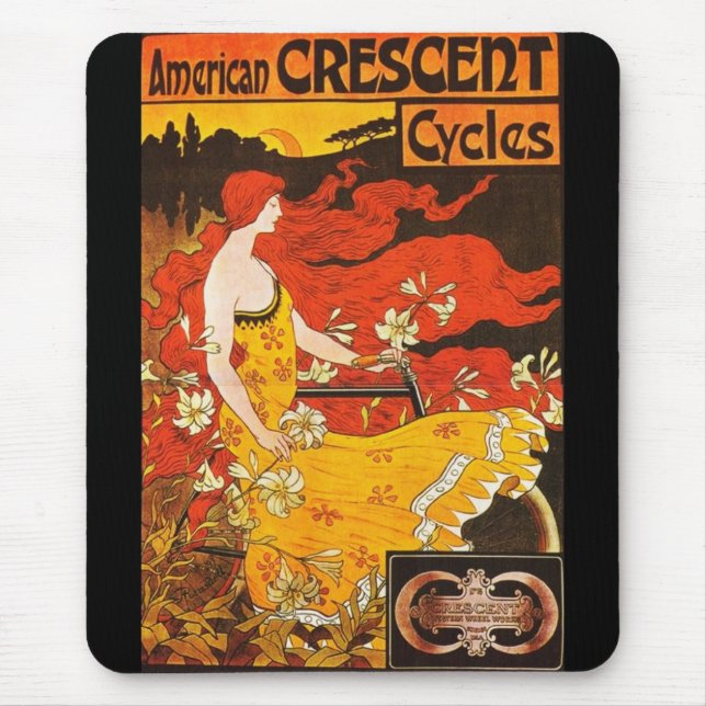 Mousepad Vintag American Crescent Cycles (Vorne)