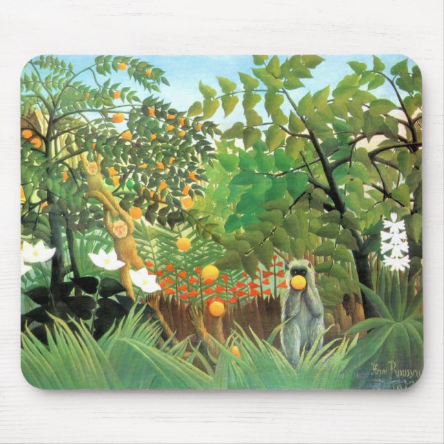 Mousepad Vintag Art Exotic Landschaft (Vorne)
