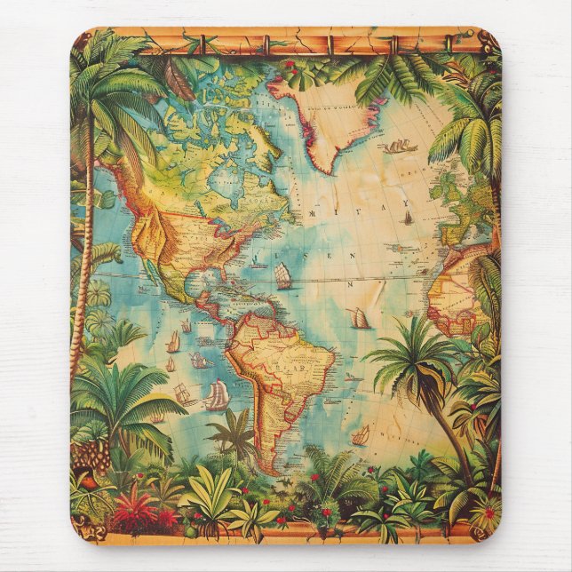Mousepad-Vintage Atlas Collection Mousepad (Vorne)