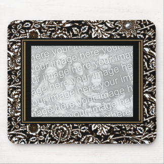 Mousepad Vintager "ADD Your Foto" Verzierter Rahme