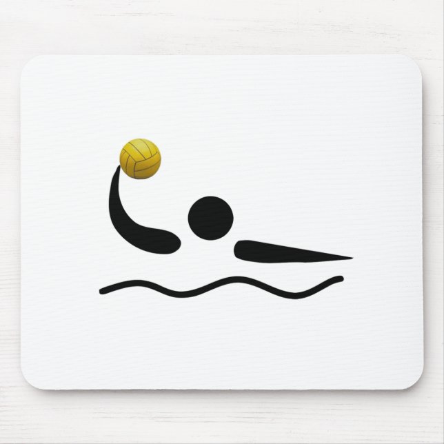 MousePad - Wasserball-Sport-Symbol (Vorne)