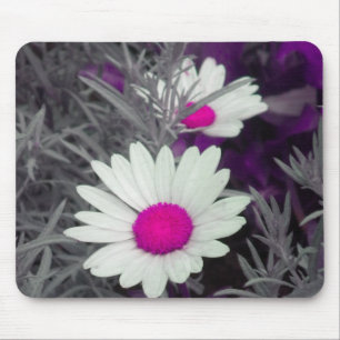 Mousepad "White Daisy" (w Pink)