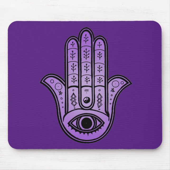 Mousepad with Hamsa Hand design (Vorne)