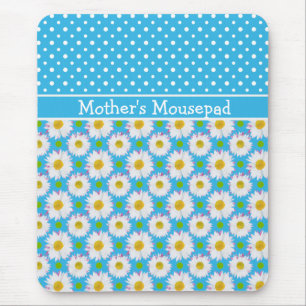 Mousepad zu Personalisieren: Polkas und Daisies: B