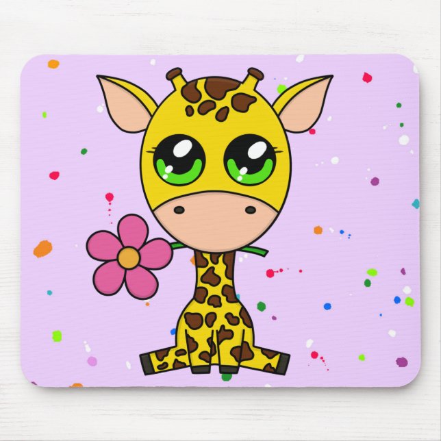 Mousepad zum Thema "Niedliche Giraffe" (Vorne)