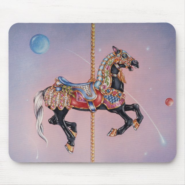Mousepads - Petaluma Karussell Pferd 1 (Vorne)