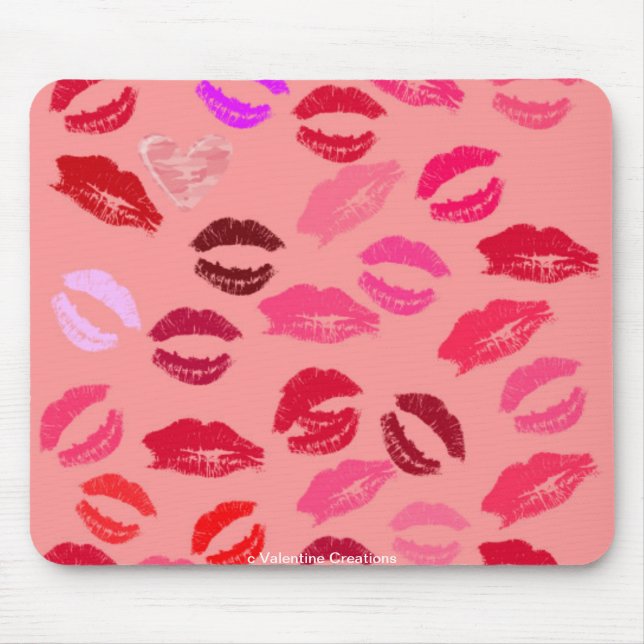 Mousepads - Valentinstag Geschenke - Küsse & Lifte (Vorne)