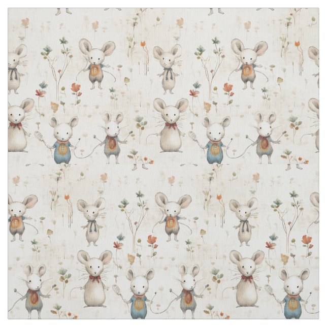 Mousey Whimsy: Whimsy Mäuse Stoff (Muster)