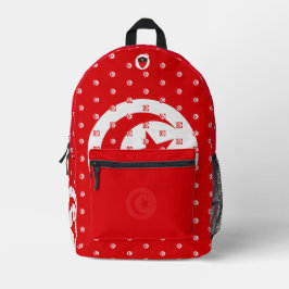 MOUSSA BEDRUCKTER RUCKSACK
