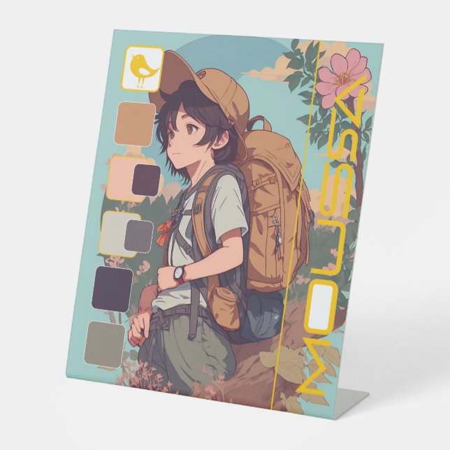 MOUSSA PEDESTAL SIGN SOCKELSCHILD (Vorderseite)