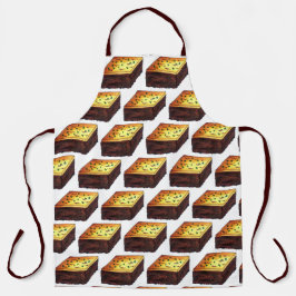 Moussaka Griechisch Mittelmeer Food Eggplant Potat Schürze