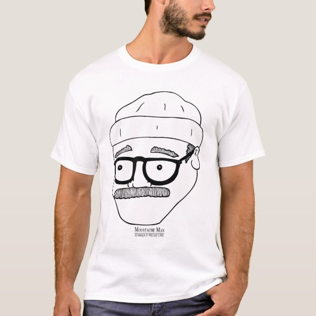 Moustache Man T-Shirt (Vorderseite)