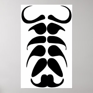   Moustache Party Poster