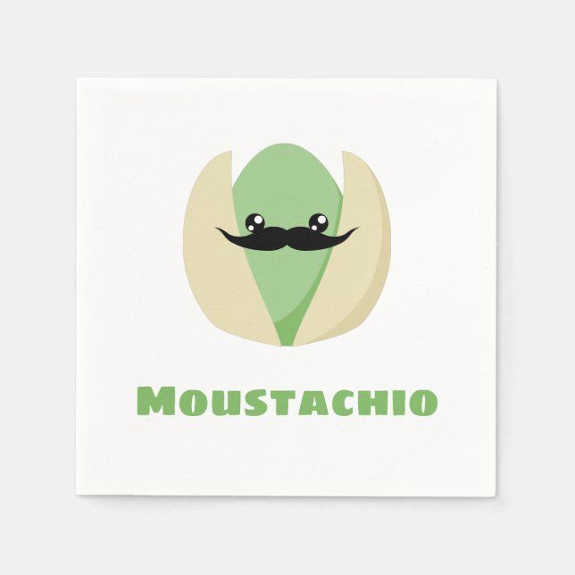 Moustachio Serviette (Vorderseite)