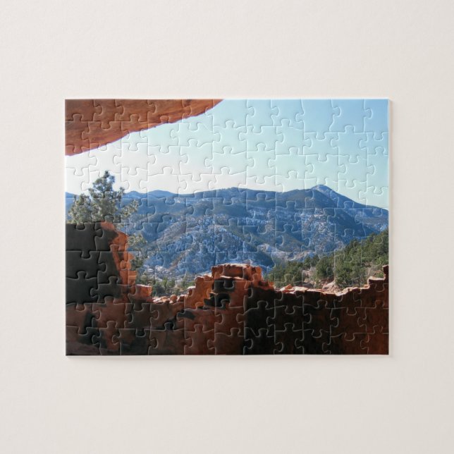 Moutain Ansicht von den Manitou Klippen-Wohnungen Puzzle (Horizontal)