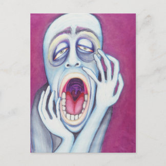 Mouth einfügen, Montag geöffnet Postkarte