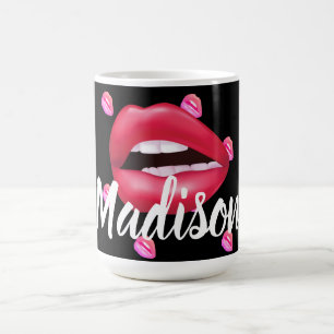 Mouth Lipstick Makeup Beauty Custom Personalisiert Kaffeetasse