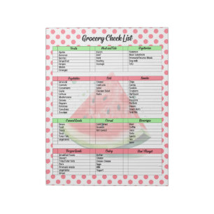 Mouth Watermelon Lebensmittelgeschäft Notizblock