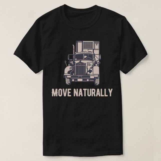 Move naturally Transport Road T-Shirt (Design vorne)