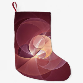 Movement Abstrakt Modern Wine Red Pink Fraktal Kun Kleiner Weihnachtsstrumpf