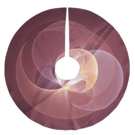 Movement Abstrakt Modern Wine Red Pink Fraktal Kun Polyester Weihnachtsbaumdecke