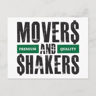 Movers and Shakers - Green Postkarte