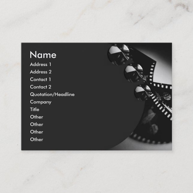 Movie Business Card Visitenkarte (Vorderseite)