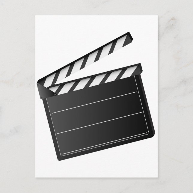 Movie Clapper Postkarte (Vorderseite)