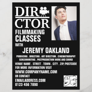 Movie Director, Filmmaking Flyer