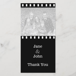 Movie Film Wedding Theme Foto Vielen Dank Dankeskarte