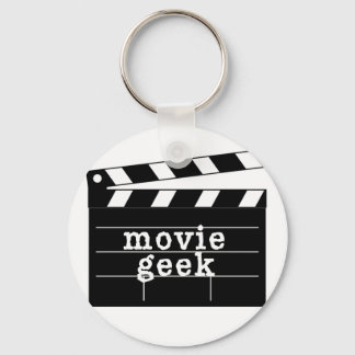 Movie Geek mit Clapboard Schlüsselanhänger