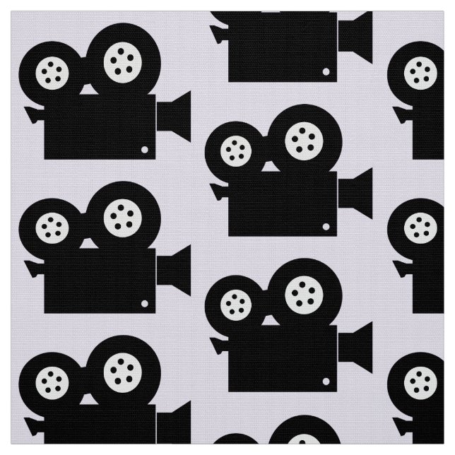 MOVIE-KAMERA-PATTERN-DESIGN FÜR FILMBUFFS STOFF (Muster)