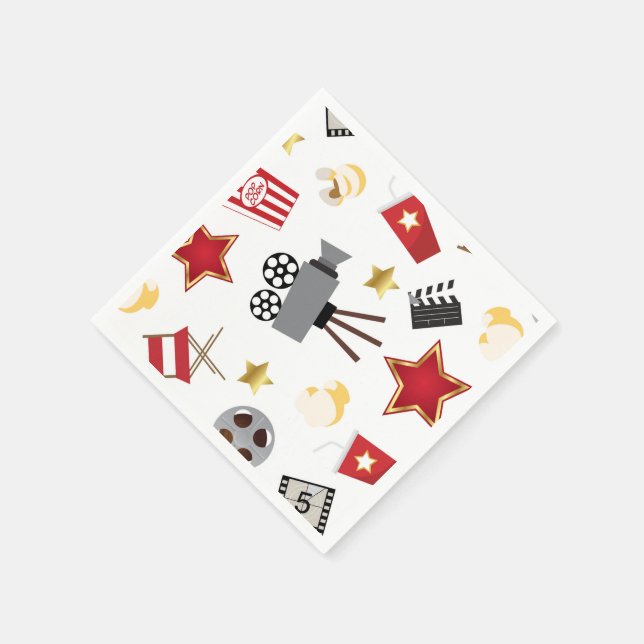 Movie Lover Pattern Serviette (Ecke)