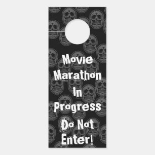 Movie Marathon im Gange nicht teilnehmen Türanhänger
