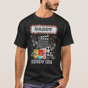 Movie Night Birthday Party Pajama Slumber Popcorn T-Shirt