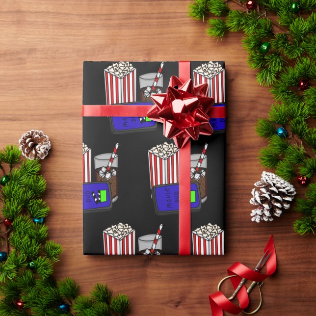 Movie Night Birthday Thema Geschenkpapier (Feiertagsgeschenk)