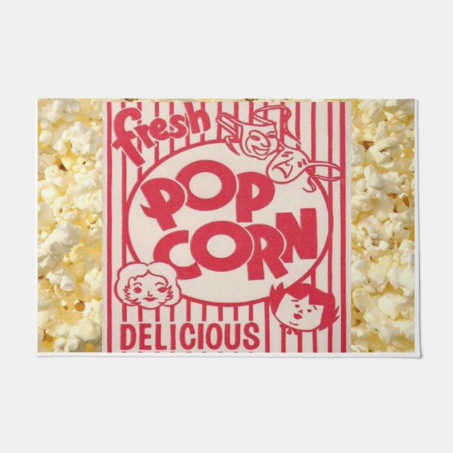 Movie Night Fresh Popcorn Fußmatte (Vorderseite)