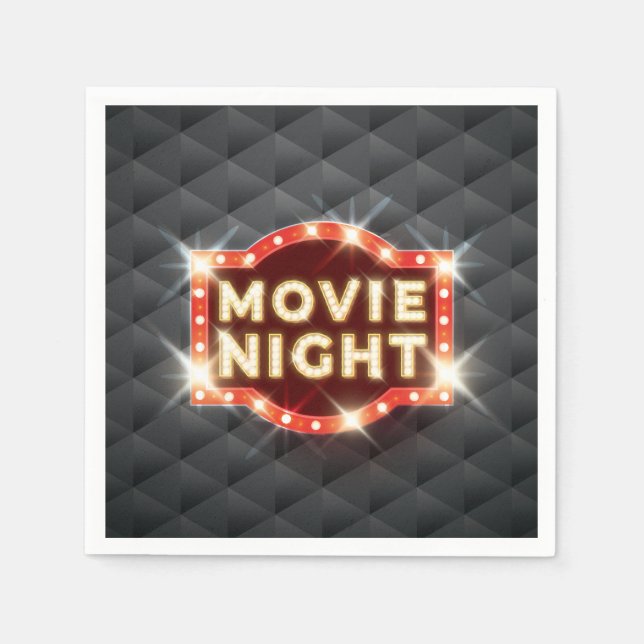Movie Night Luxury Serviette (Vorderseite)