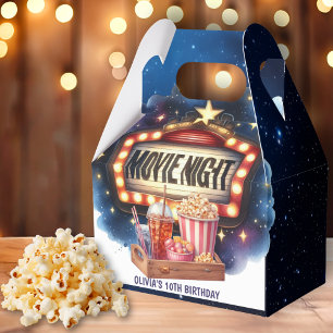 Movie Night Popcorn Kindergeburtstag Geschenkschachtel