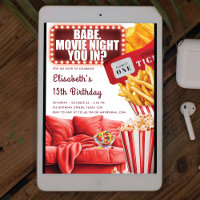 Movie Night Teenage Girl Birthday