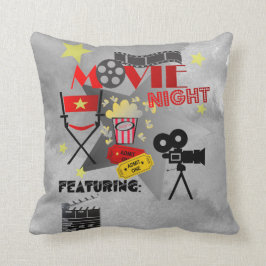 Movie Night Zuhause Theater Design Kissen