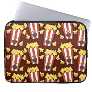 Movie Popcorn Cartoon Fresh Illustrated Pattern Laptopschutzhülle