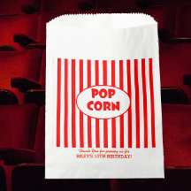 Movie Popcorn Personalisiert Gastgeschenk Bag