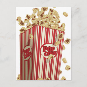 movie popcorn postkarte