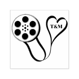 Movie Reel Liebe Personalisierte Hochzeit Permastempel