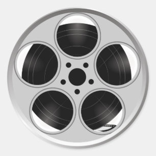 Movie Reel Runder Aufkleber