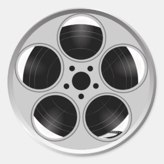 Movie Reel Runder Aufkleber