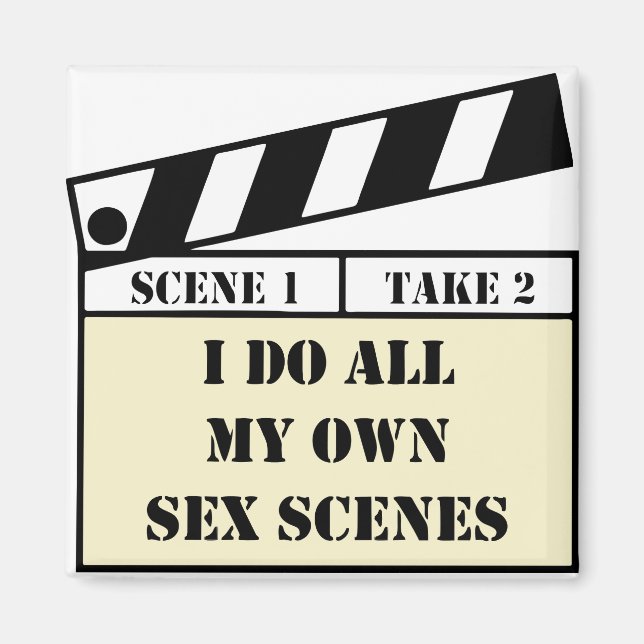Movie Scene Square Magnet (Vorne)