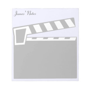Movie Slate Clapperboard Board Notizblock